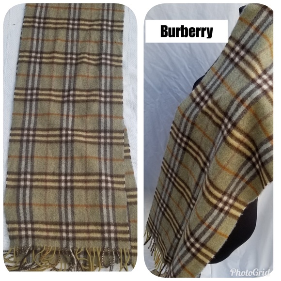 Burberry Accessories - Authentic vintage Burberry nova cashmere scarf